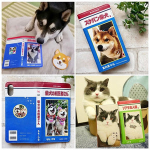 お好きな写真で！オリジナル漫画風スマホケース 全機種対応 手帳型 猫 犬 うちの子 スマホケース